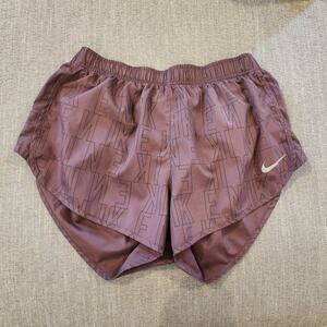 Nike Womens Running Shorts Purple Large